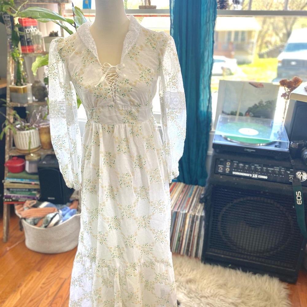1960s Vintage Prairie Dress